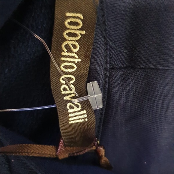 Roberto Cavalli Hoodie Men's Blue Sz Small NEW - Picture 6 of 12